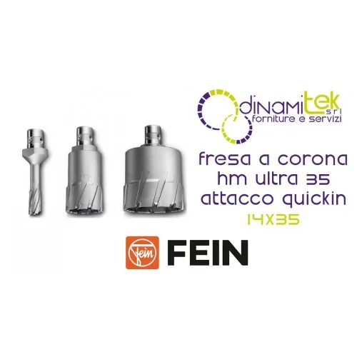 FRESA A CORONA HM ULTRA 35 FEIN QUICKIN 14X35 Dinamitek 1