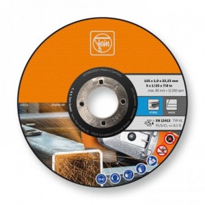 DISCO DE CORTE FEIN Ø 125 MM - ACERO Y ACERO INOXIDABLE - 25 PIEZAS Dinamitek 2