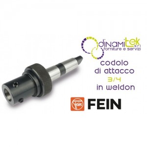 CODOLO ATTACCO 3/4 IN WELDON FEIN PER FRESE A CORONA CON REFRIGERANTE Dinamitek 1