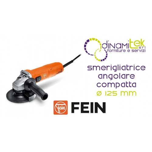 AMOLADORA ANGULAR COMPACTA FEIN CG 10-125 DE 1000 W: CORTE, DESBARBADO Y LIJADO Dinamitek 1
