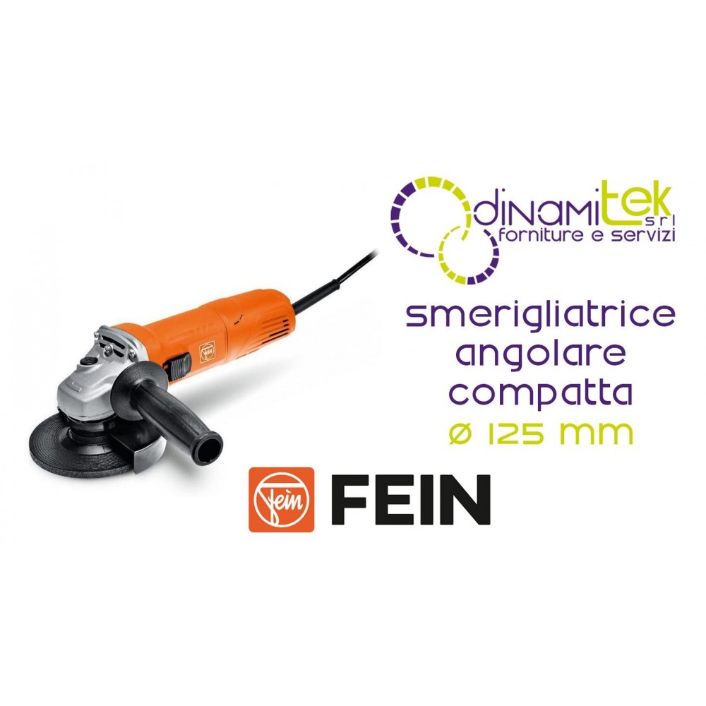 AMOLADORA ANGULAR COMPACTA FEIN CG 10-125 DE 1000 W: CORTE, DESBARBADO Y LIJADO Dinamitek 1
