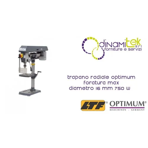 OPT058OP9161 - RADIAL-DRILL-MODELL RB 6T - BOHREN MAX Ø 16 MM - 750 W Dinamitek 1