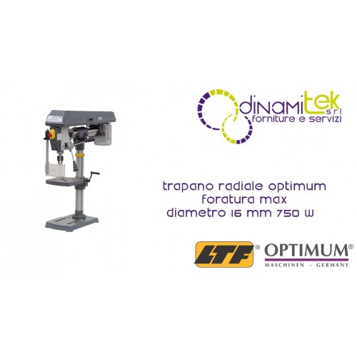 OPT058OP9161 - TALADRO RADIAL MODELO DE RB 6T - PERFORACIóN MáX Ø 16 MM - 750 W Dinamitek 1