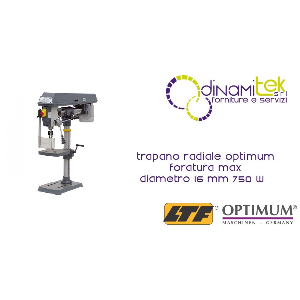 OPT058OP9161 - RADIAL-DRILL-MODELL RB 6T - BOHREN MAX Ø 16 MM - 750 W Dinamitek 1