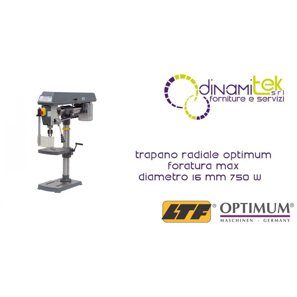 OPT058OP9161 - TALADRO RADIAL MODELO DE RB 6T - PERFORACIóN MáX Ø 16 MM - 750 W Dinamitek 1