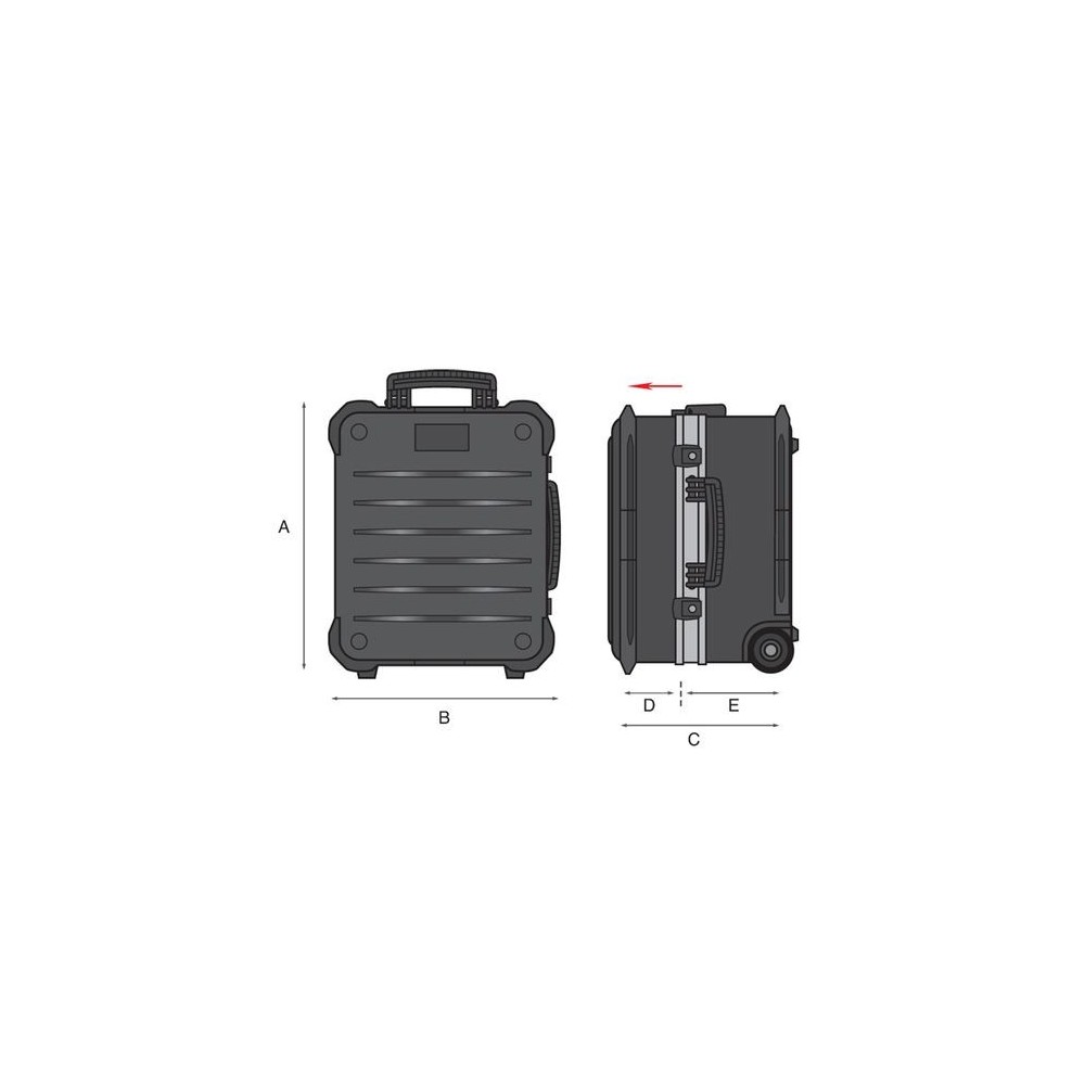 GT LINE V-ROCK TURTLE PEL PROFESSIONAL TROLLEY - DURABLE AND SAFE FOR TOOLS Dinamitek 4