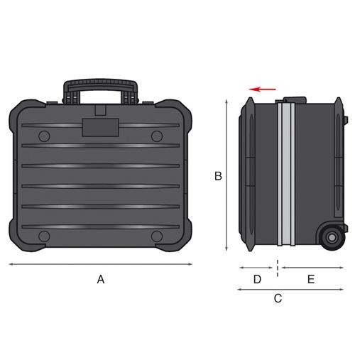 GT LINE PROFESSIONAL TROLLEY ROCK TURTLE PEL – STURDY AND SAFE TOOL CASE Dinamitek 7