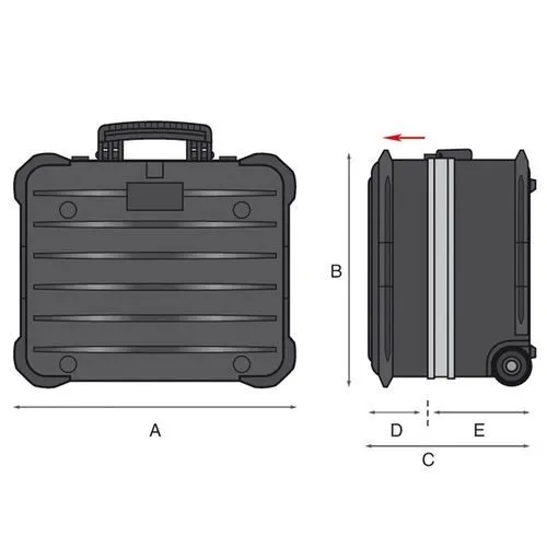 GT LINE PROFESSIONAL TROLLEY ROCK TURTLE PEL – ROBUSTER UND SICHERER WERKZEUGKOFFER Dinamitek 7