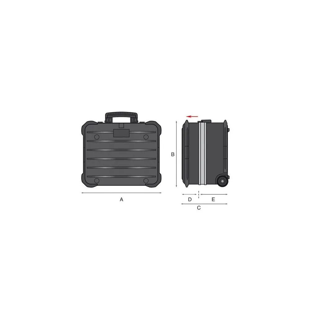 GT LINE PROFESSIONAL TROLLEY ROCK TURTLE PEL – ROBUSTER UND SICHERER WERKZEUGKOFFER Dinamitek 7