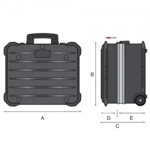 VALISE à OUTILS PROFESSIONNELLE GT LINE ROCK TURTLE PEL – ROBUSTE ET SûRE Dinamitek 7