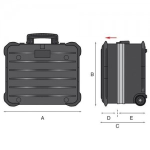 GT LINE PROFESSIONAL TROLLEY ROCK TURTLE PEL – ROBUSTER UND SICHERER WERKZEUGKOFFER Dinamitek 7