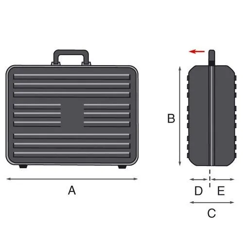 GT LINE PROFESSIONAL SUITCASE BOXER PEL - LIGHTWEIGHT AND DURABLE Dinamitek 4