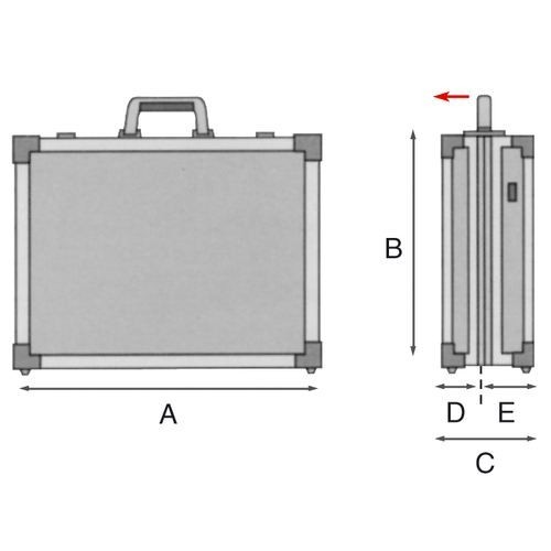 GT LINE ALC/170 PROFESSIONAL CASE - TRADITION AND STRENGTH IN ALUMINUM Dinamitek 5