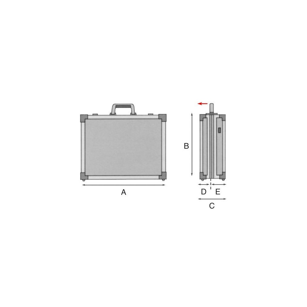 VALISE PROFESSIONNELLE GT LINE ALC/170 - TRADITION ET SOLIDITé DE L'ALUMINIUM Dinamitek 5