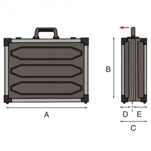 GT LINE PROFESSIONAL FLASH 2-PEL CASE - QUALITäT UND HALTBARKEIT IN ABS Dinamitek 4