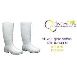 STIVALI GINOCCHIO ALIMENTARE EN 347 - BIANCO Dinamitek 1