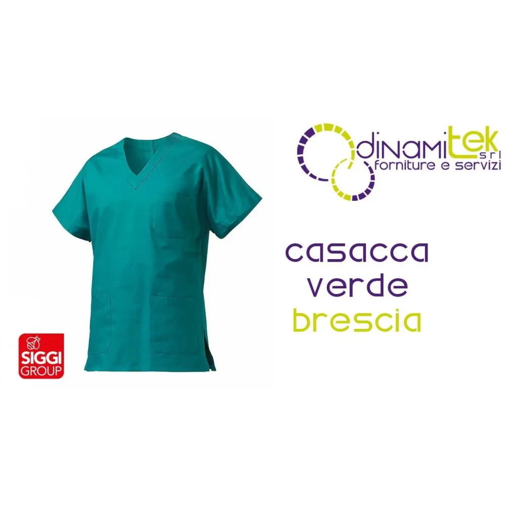 VESTE DE TRAVAIL BRESCIA SIGGI | 100 % COTON | DISPONIBLE EN VERT Dinamitek 1