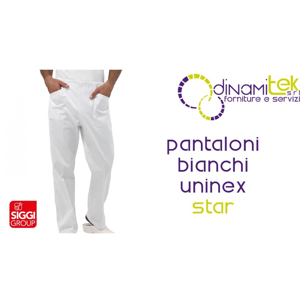 PANTALóN MéDICO ESTRELLA | 100% ALGODóN 190GR | CINTURA ELáSTICA | ART. 04PA0441/00 SIGGI Dinamitek 1