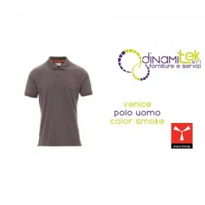 POLO VENICE PAYPER PARA HOMBRE | 100 % ALGODóN PIQUé 200 G/M² | COLOR HUMO Dinamitek 1