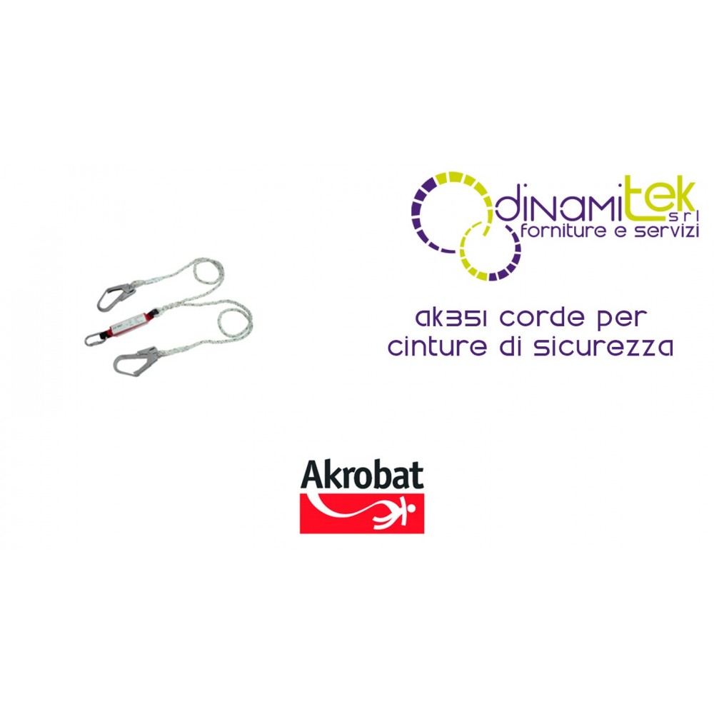 LOS CABLES DE LOS CINTURONES DE SEGURIDAD AK351 AKROBAT Dinamitek 1