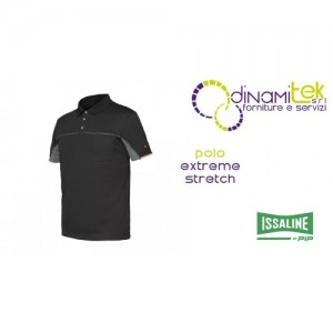 POLO EXTREME STRETCH 8825B ISSA LINE | ALTA TRASPIRAZIONE 130 GR | DPI CAT. I Dinamitek 1
