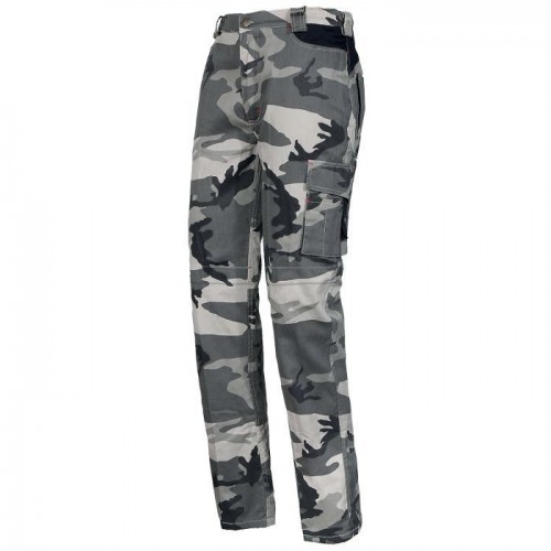 PANTALONI MIMETICI MULTITASCHE CON ZIP BERMUDA 8029NB CE CAT. I Dinamitek 2