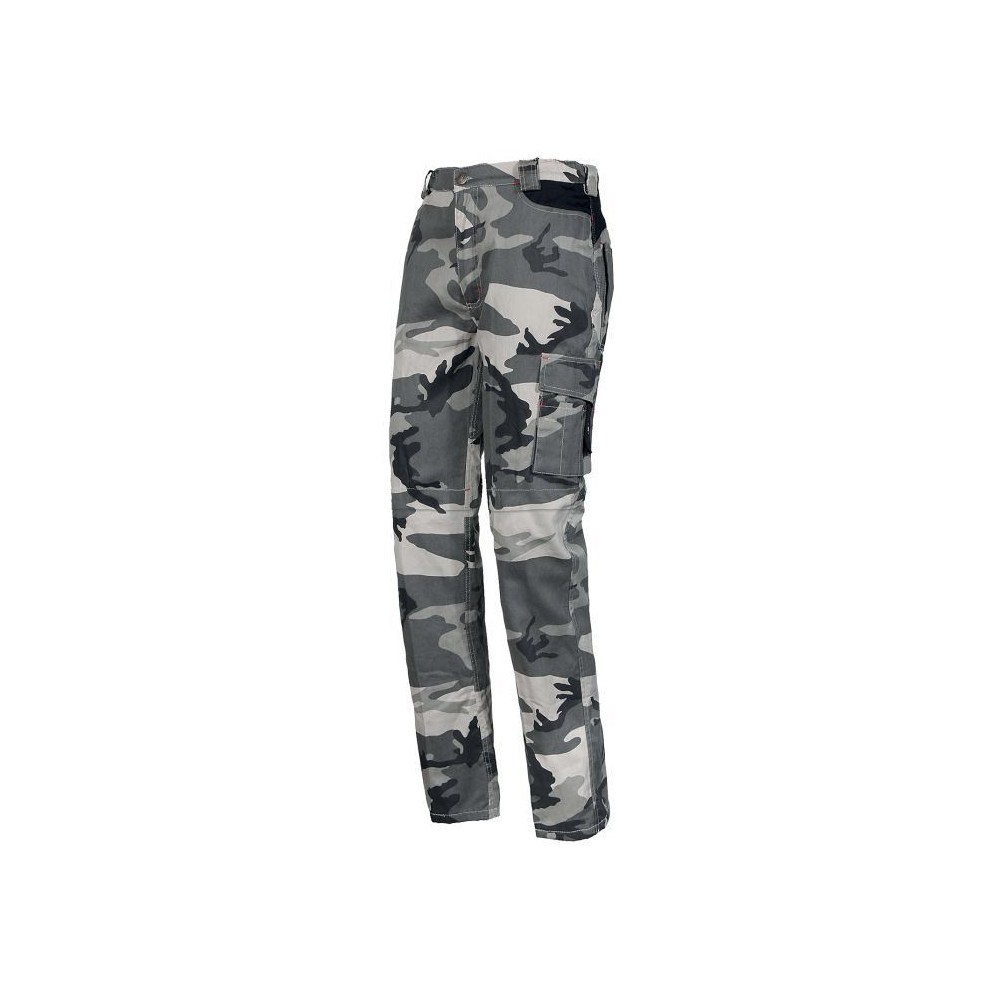PANTALONI MIMETICI MULTITASCHE CON ZIP BERMUDA 8029NB CE CAT. I Dinamitek 2