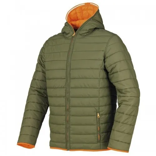 PIUMINO ISSA GALIBIER 04097B LEGGERO VERDE ARANCIO 180 GSM Dinamitek 2