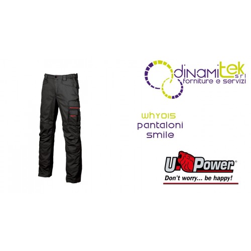 PANTALONES DE TRABAJO SMILE U-POWER | SARGA DE 245 G | 60 % ALGODóN | CE EN ISO 13688 Dinamitek 1