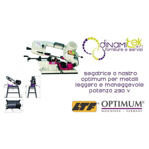 OPT057OP0100 - BAND SAWING MACHINE MODEL S-100G FOR METALS - LIGHT AND MANAGEABLE - POWER 230 V Dinamitek 1
