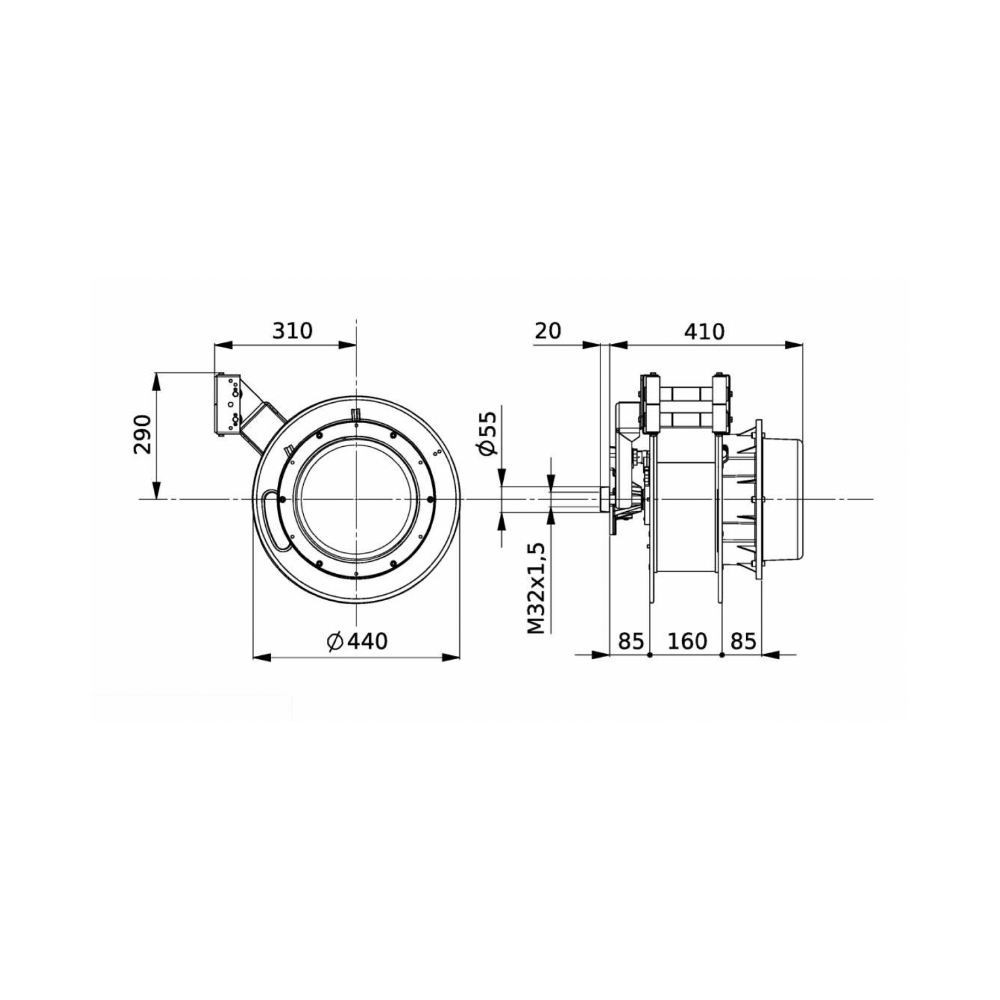 CABLE REEL - POWER AND LENGTH FOR BATTERY CHARGING 1796 ZECA Dinamitek 3