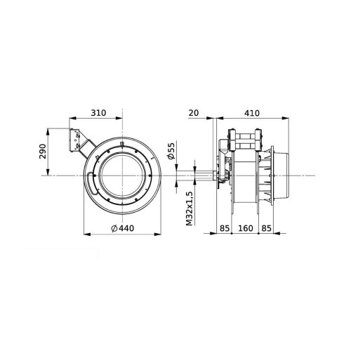 CARRETE DE CABLE - CAPACIDAD MáXIMA DE TRACCIóN (IP65) 1796 SP ZECA Dinamitek 3