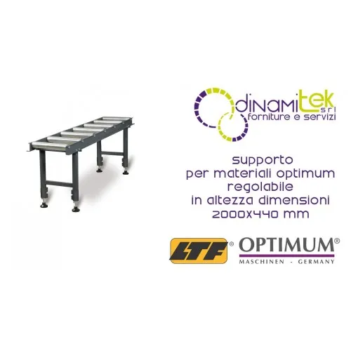 OPT057OP7611 - UNTERSTüTZUNG FüR MATERIALIEN MODELL MSR-7-HöHE VERSTELLBAR - ABMESSUNGEN 2000X440 MM Dinamitek 1