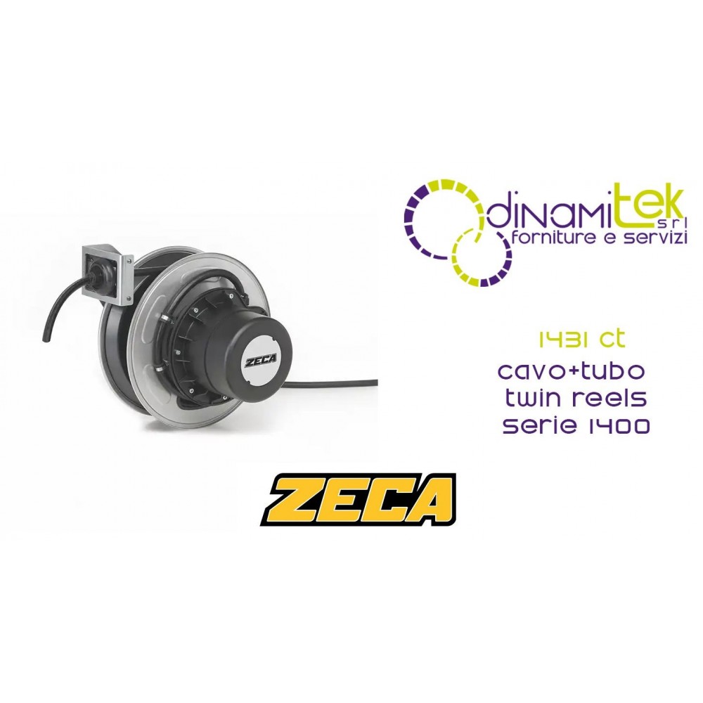1431 CT AVVOLGICAVO CAVO + TUBO ARIA TWIN REELS SERIE 1400 ZECA Dinamitek 1
