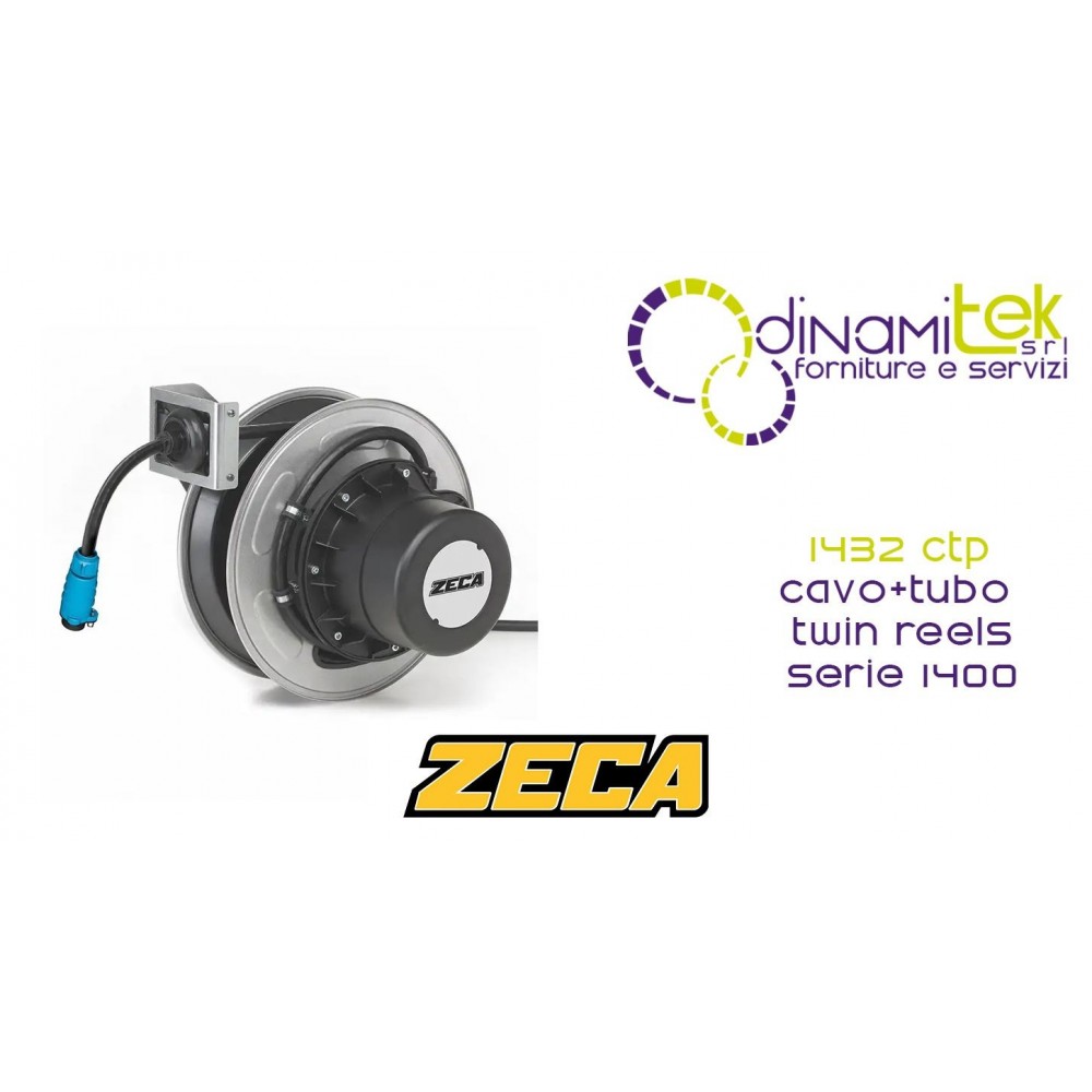 KABELTROMMEL - KABEL + LUFTSCHLAUCH DOPPELTROMMEL SERIE 1400 1432 CTP ZECA Dinamitek 1