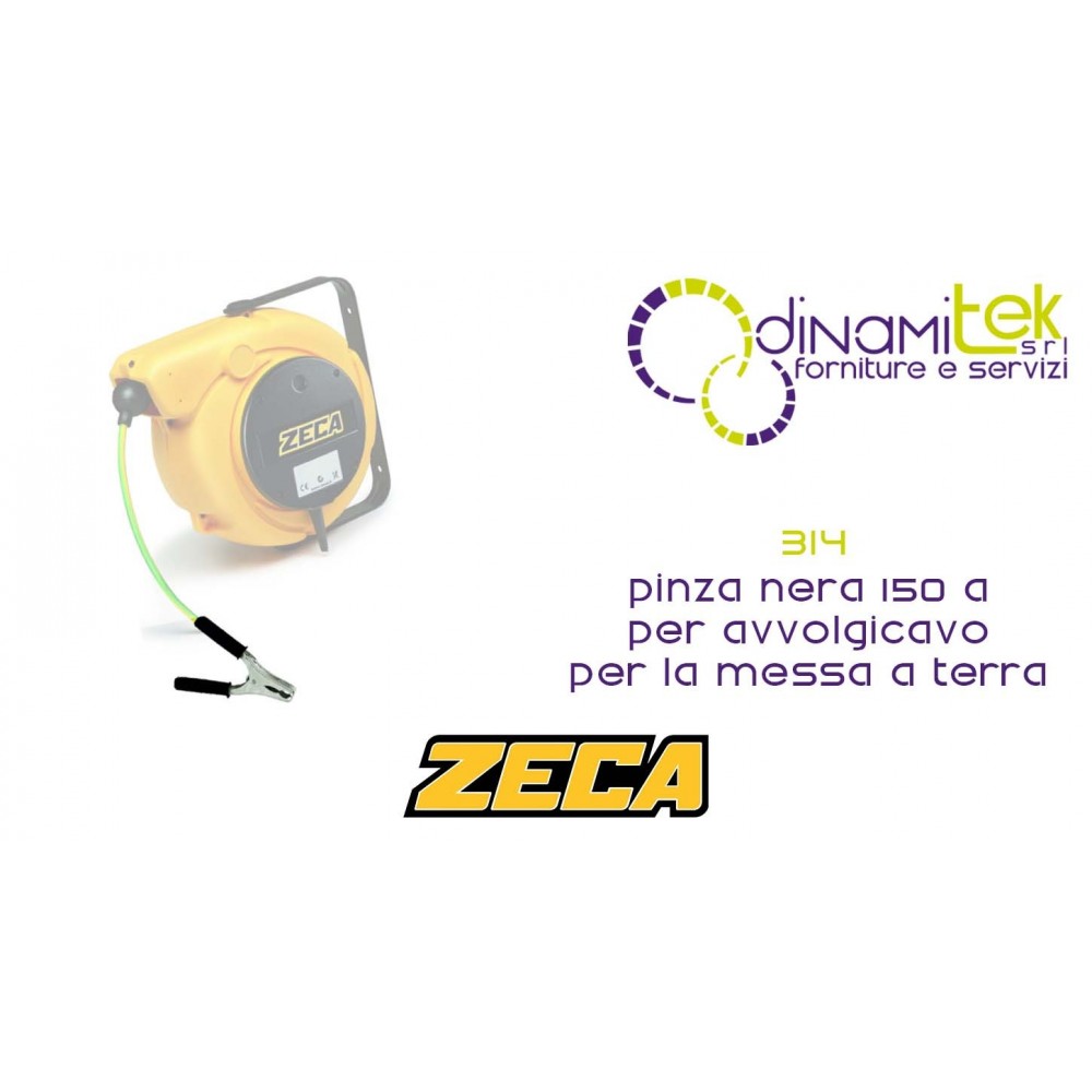 314 PINZA NERA 150 A PER AVVOLGICAVO PER LA MESSA A TERRA ZECA Dinamitek 1
