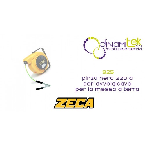 925 PINZA NERA 220 A PER AVVOLGICAVO PER LA MESSA A TERRA ZECA Dinamitek 1