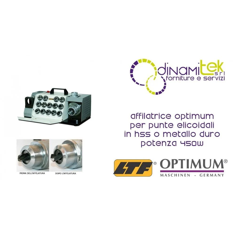 OPT050OP0015 - ANSPITZER MODELL GH10T FüR SPIRALBOHRER IN HSS-ODER VHM - POWER 450W Dinamitek 1
