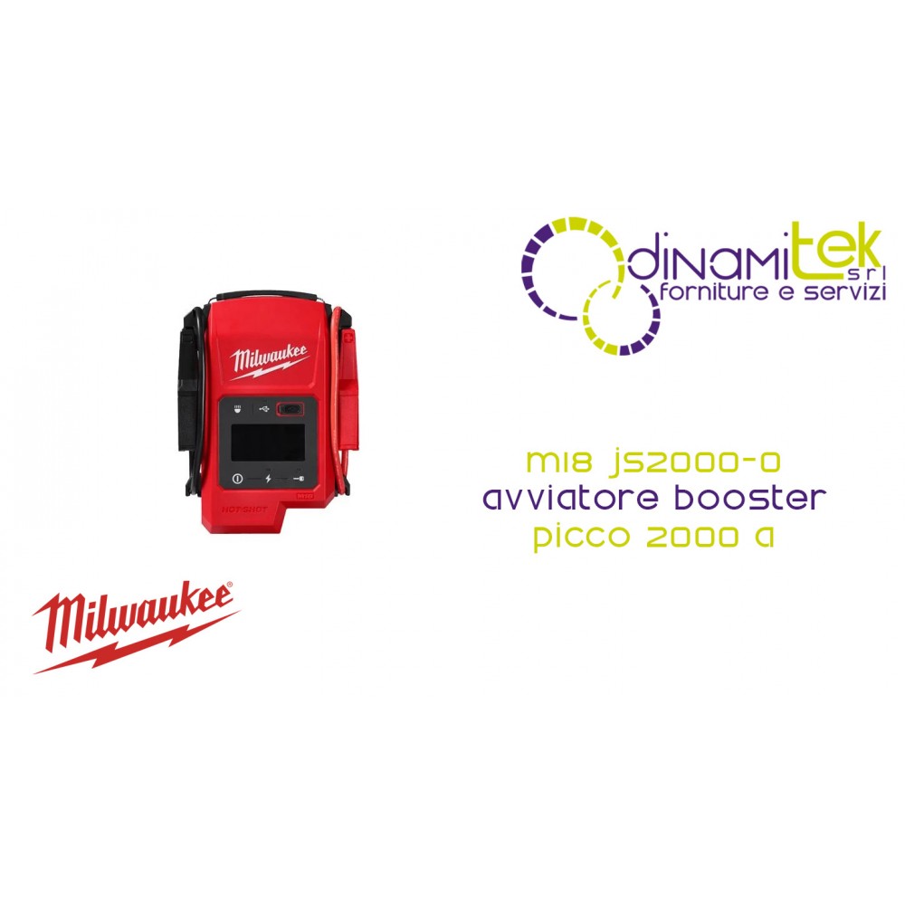 NEW MILWAUKEE M18 JS2000 | 2000A CAR BOOSTER | READY IN 70 SECONDS ON DYNAMITEK Dinamitek 1