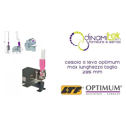 OPT111OP1012 - CIZALLA DE PALANCA MODELO PS 300 - LONGITUD DE CORTE MáXIMA DE 235 MM Dinamitek 1
