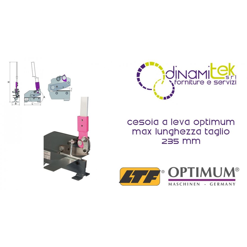 OPT111OP1012 - CISAILLEMENT-LEVIER DE MODèLE PS 300 - LONGUEUR DE COUPE MAXIMUM DE 235 MM Dinamitek 1