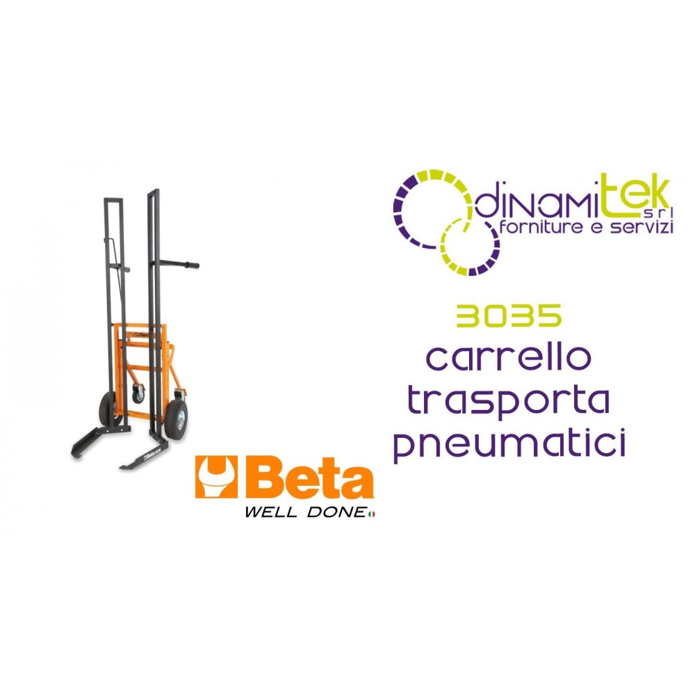 CHARIOT DE TRANSPORT DE PNEUS | CHARGE MAX. 200 KG | DISPONIBLE SUR DYNAMITEK 3035 BETA Dinamitek 1