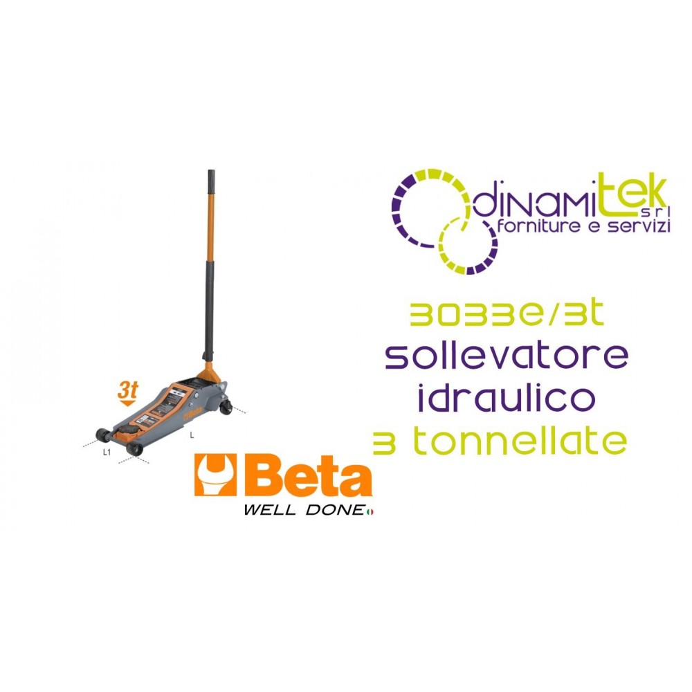 ELEVADOR HIDRáULICO DE 3 TONELADAS | ALTURA DE 95 A 515 MM | DYNAMITEK 3033E/3T BETA Dinamitek 1