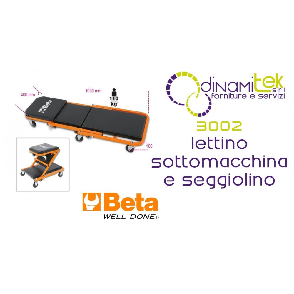 CUNA CONVERTIBLE 2 EN 1 PARA DEBAJO DEL COCHE | DINAMITEK 3002 BETA Dinamitek 1