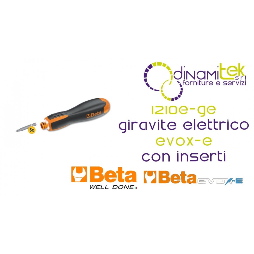 DESTORNILLADOR ELéCTRICO ERGONóMICO EVOX | 1,2 NM | 1000 APRIETES 1210E/GE BETA Dinamitek 1