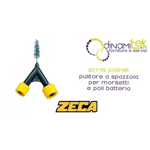 ZECA 977/15 POLINET PULITORE A SPAZZOLA PER MORSETTI POLI BATTERIA Dinamitek 1