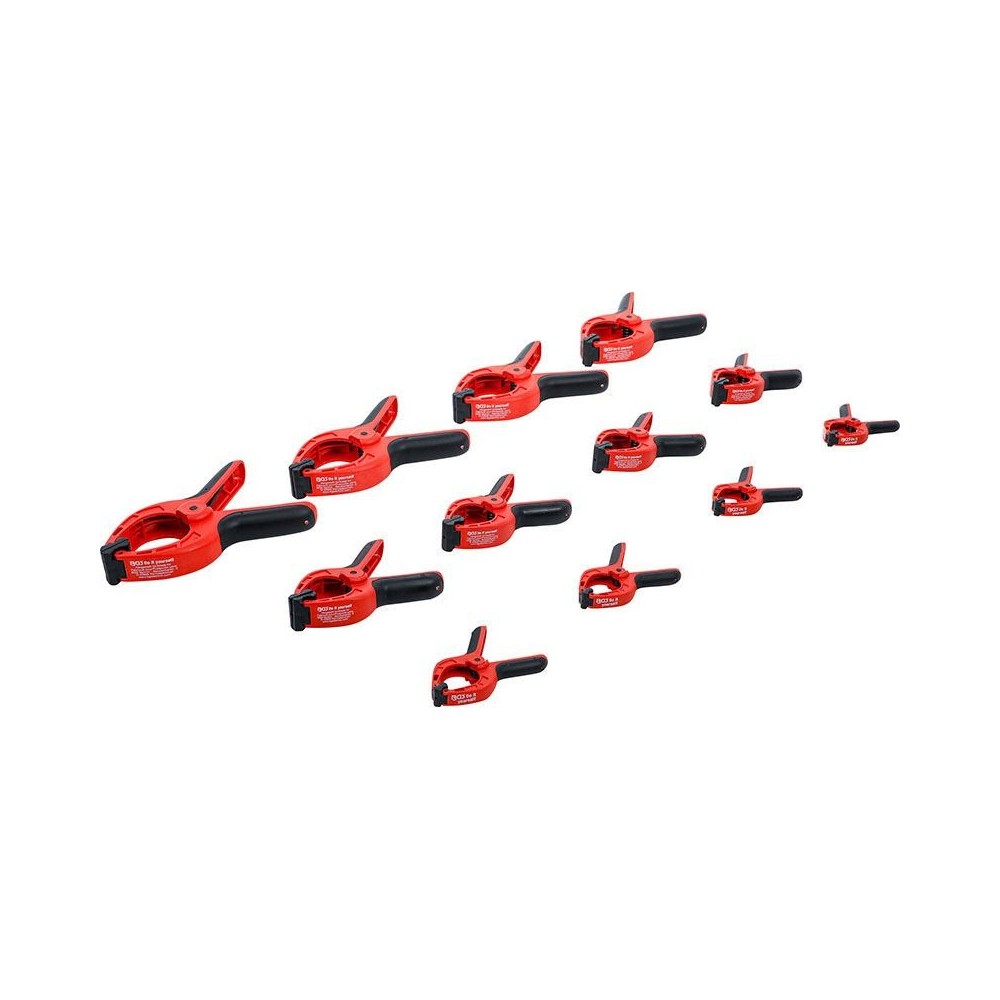 JUEGO DE 12 ABRAZADERAS DE NYLON BGS PARA BLOQUEO DE 85-160 MM (BGS59858) Dinamitek 3