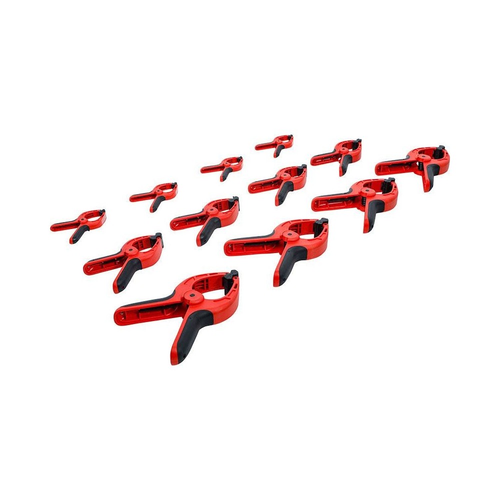 JEU DE 12 PINCES EN NYLON BGS POUR LE VERROUILLAGE 85-160 MM (BGS59858) Dinamitek 4