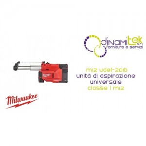 MILWAUKEE M12 UDEL-201B UNITÀ DI ASPIRAZIONE UNIVERSALE CLASSE L M12 Dinamitek 1