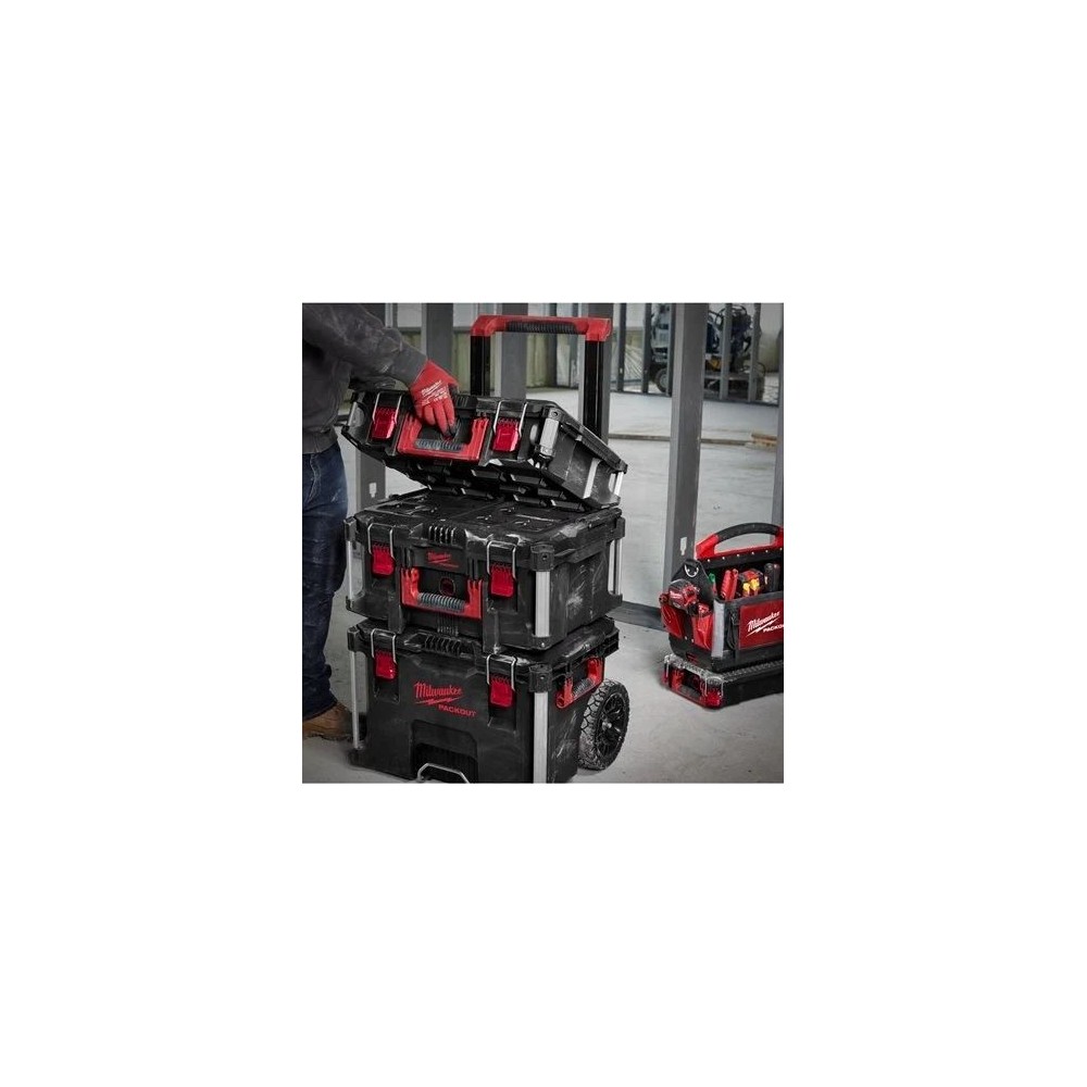 KIT DE DéMARRAGE PACKOUT 3 PIèCES – CHARIOT + 2 CASSETTES – IP65 4932464244 MILWAUKEE Dinamitek 3